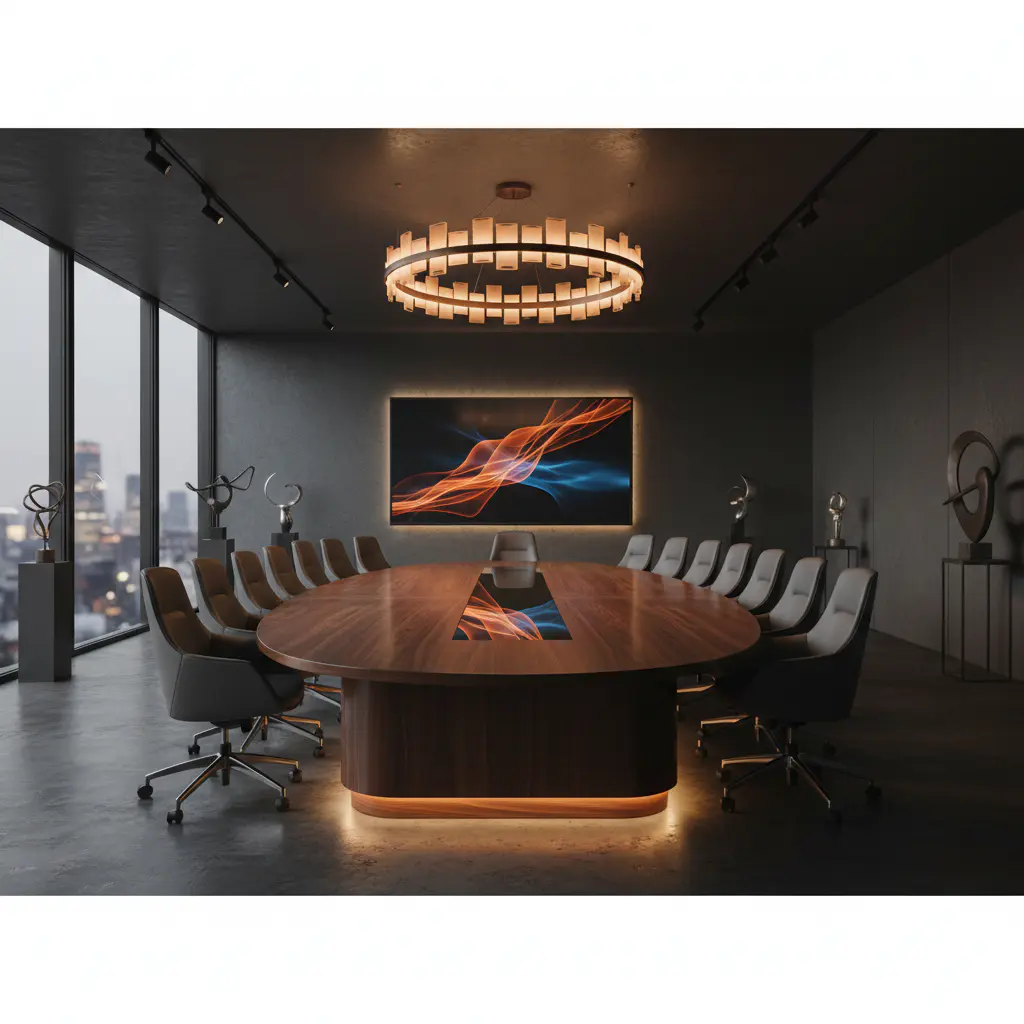 Elegant modern boardroom