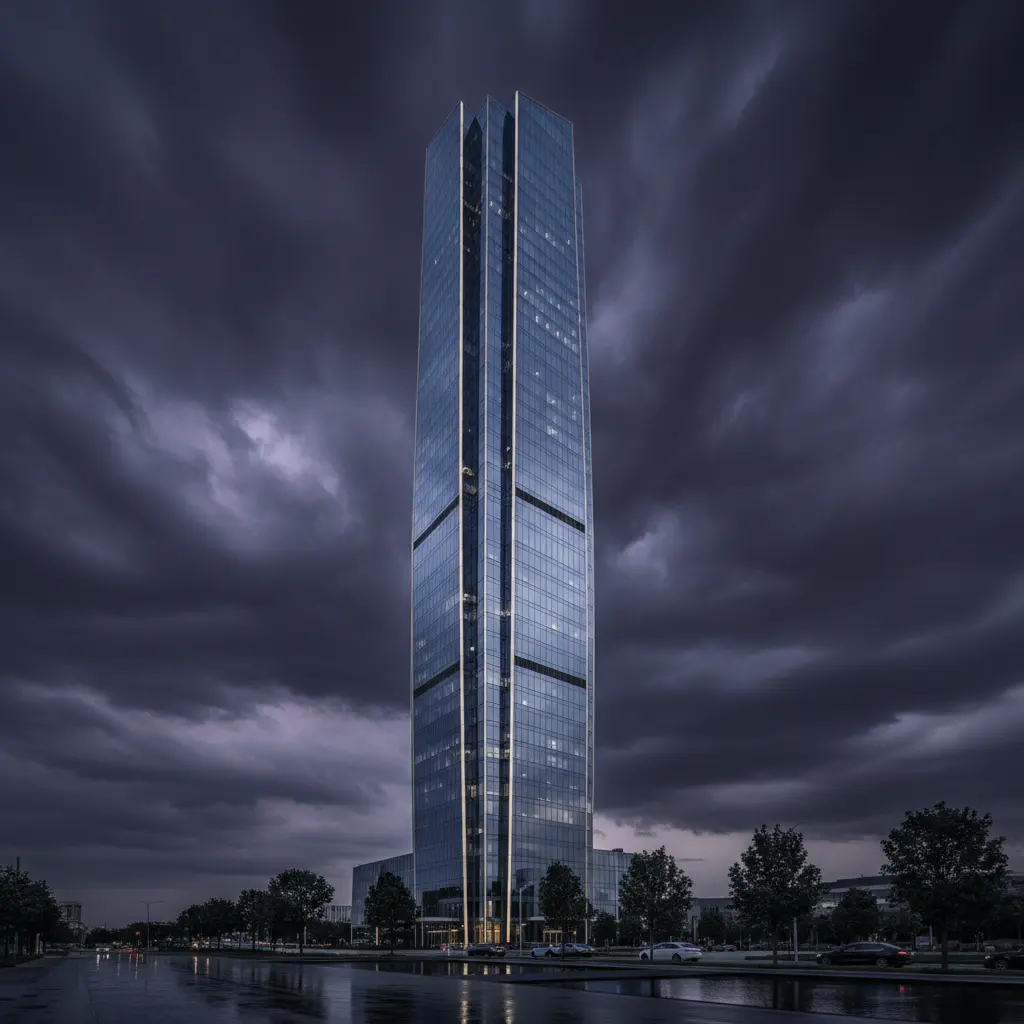 Commercial skyscraper